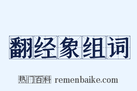 翻经象组词是什么意思的图片